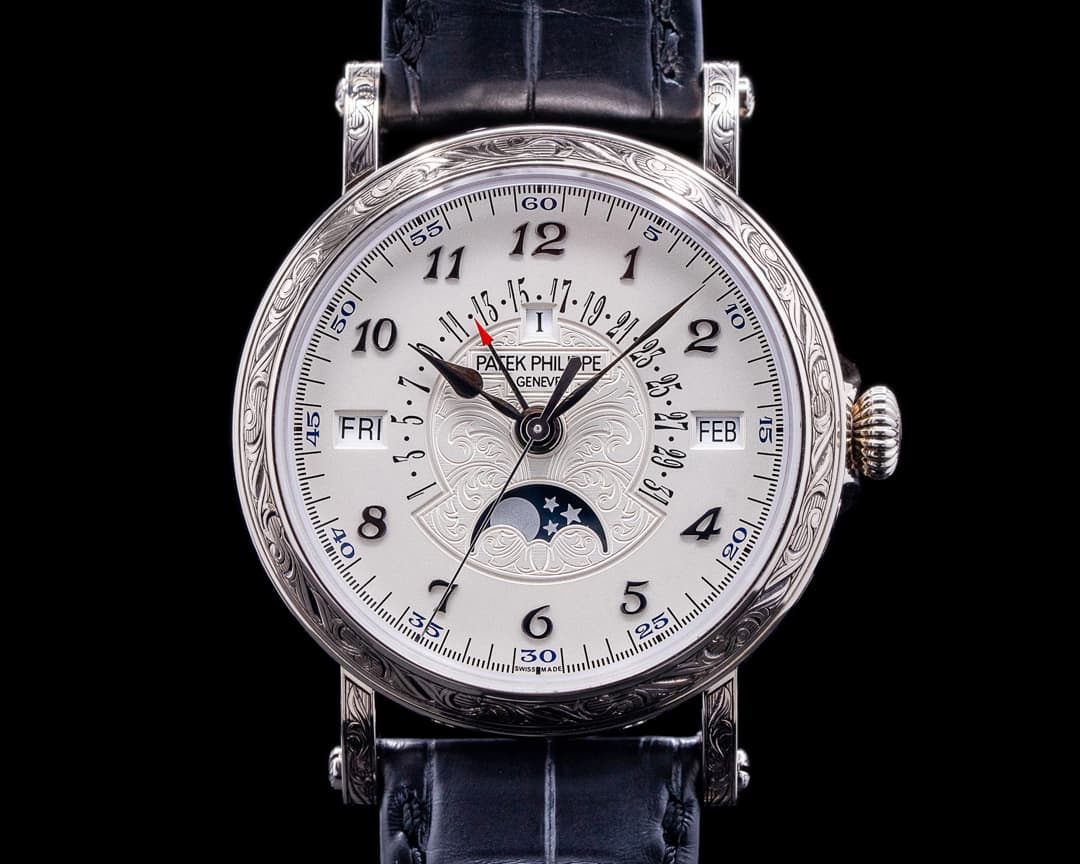 Patek Philippe Grand Complications Perpetual Calendar 5160 18K ENGRAVED UNWORN