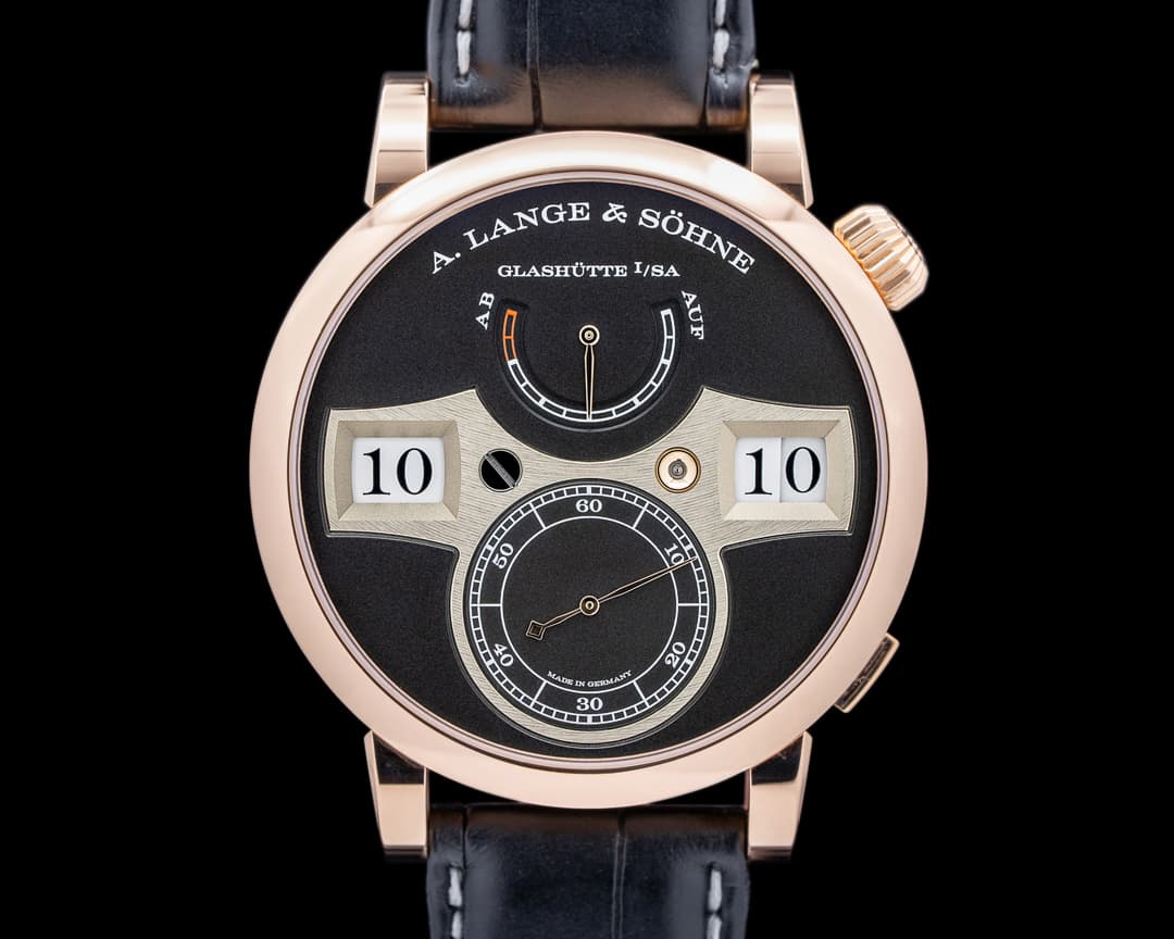 A. Lange & Söhne Zeitwerk 142.031 18K Rose Gold Black Dial
