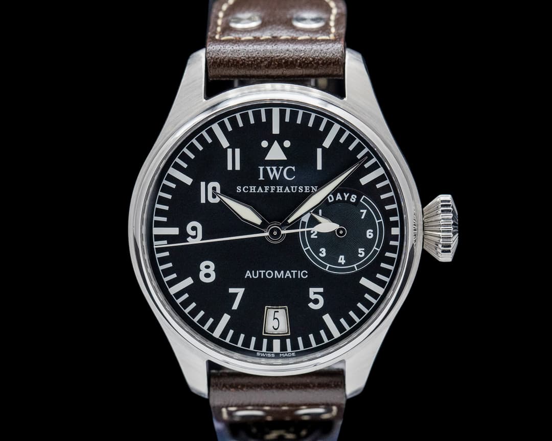 IWC Big Pilot 5002 7-Day SS Black Dial FULL SET