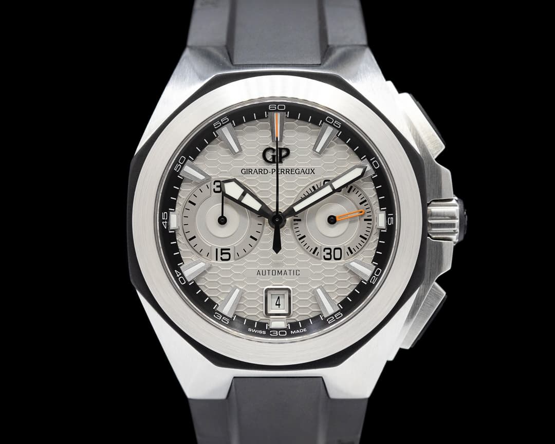 Girard Perregaux Chrono Hawk SS Chronograph Silver Dial