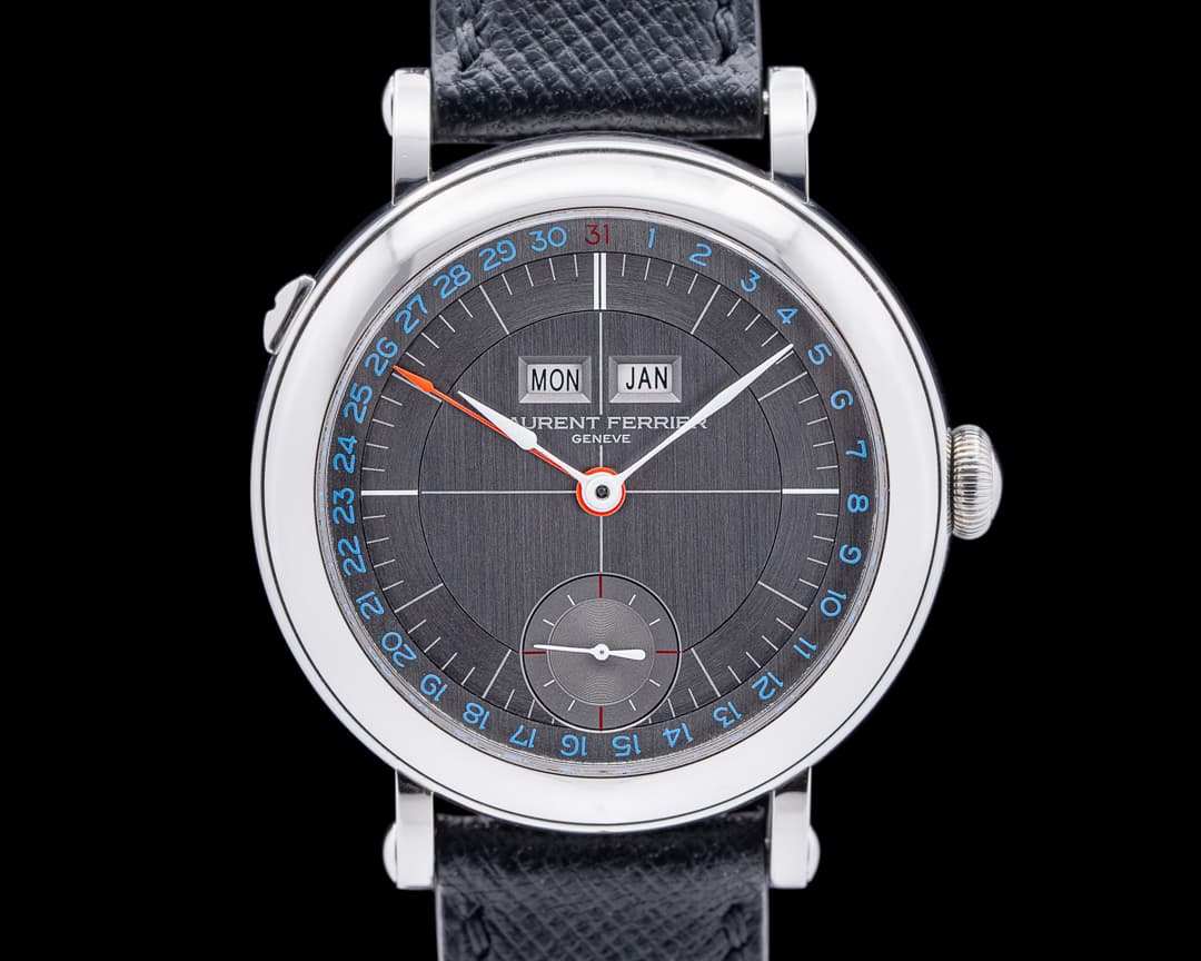 Laurent Ferrier Annual Calendar Montre Ecole SS Gray Dial