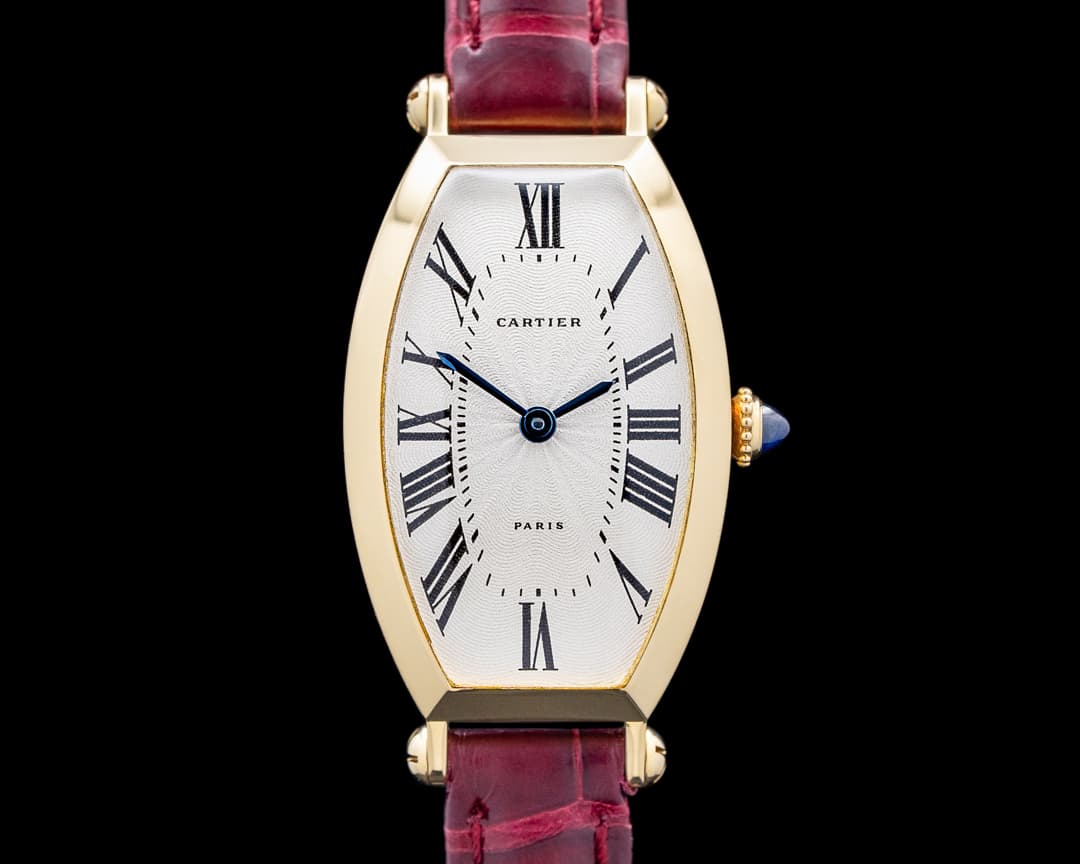 Cartier 89090016 Tonneau 18K Yellow Gold White Dial