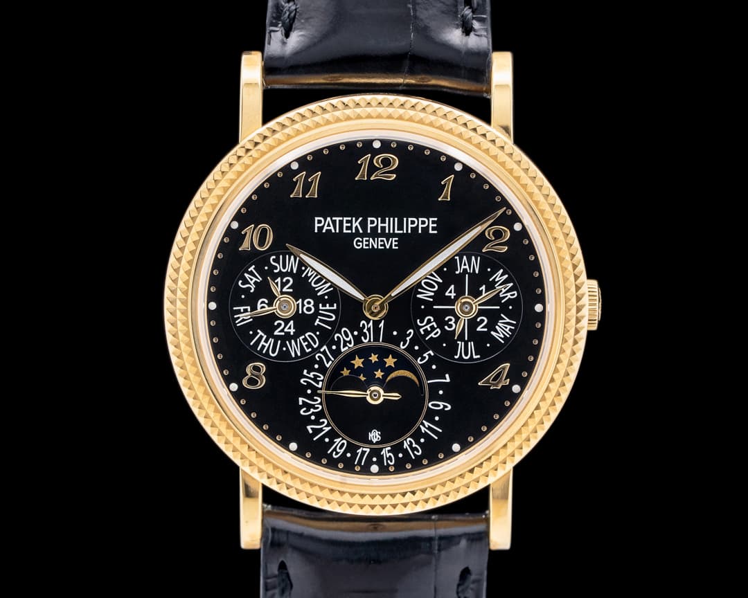 Patek Philippe 5039J Perpetual Calendar 18K YG Black Luminous Dial UNIQUE PIECE