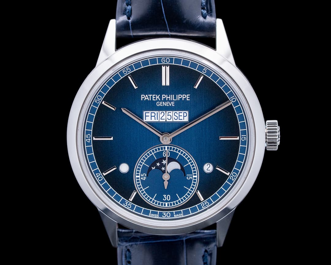 Patek Philippe 5236P In-line Perpetual Calendar Platinum Blue Dial
