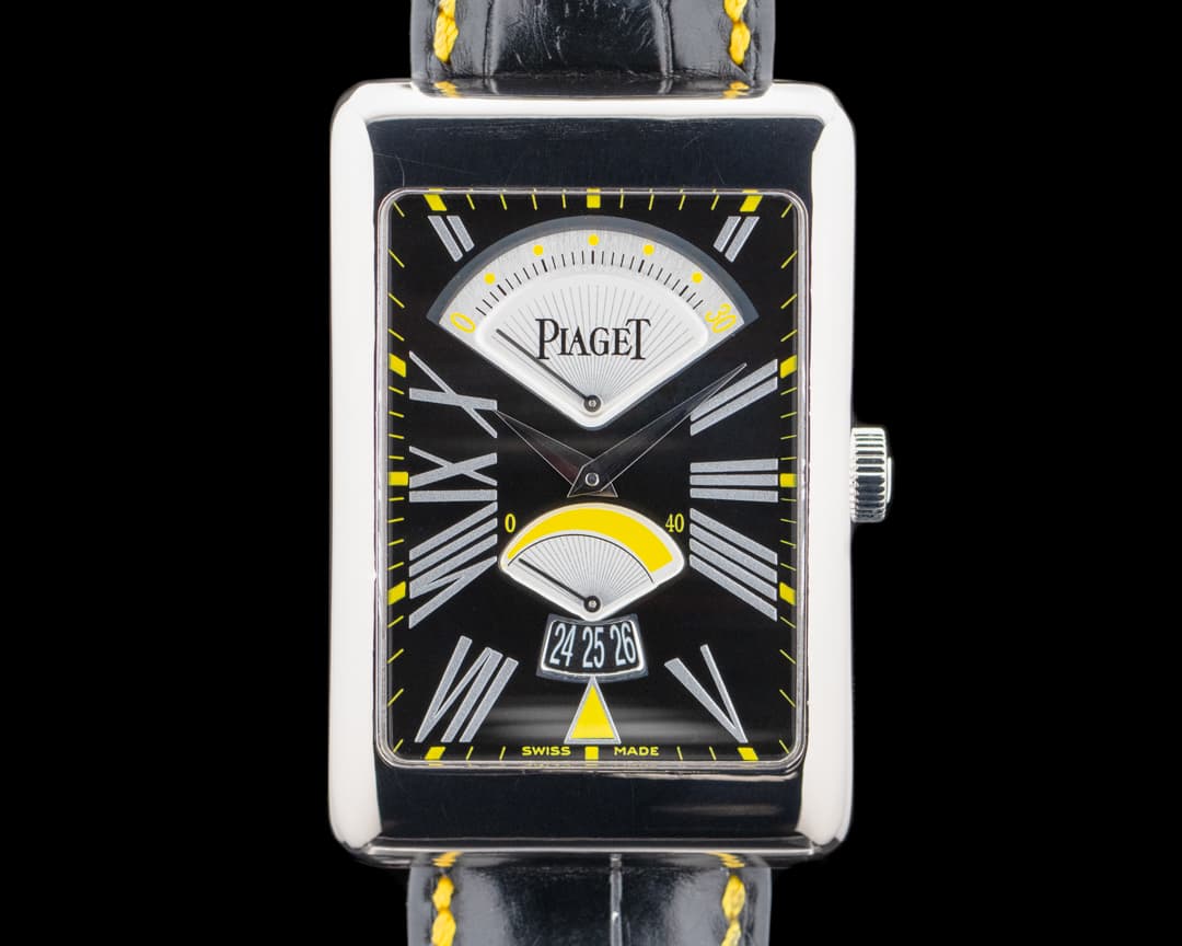 Piaget Black Tie Rectangle a l'Ancienne XL 18K WG Black Dial LIMITED
