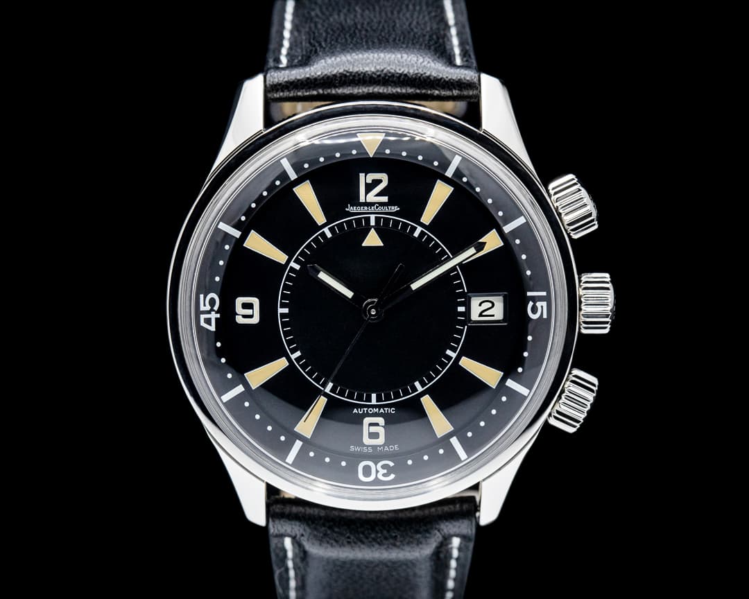 Jaeger LeCoultre Q2008470 Memovox Tribute to Polaris SS Black Dial LIMITED