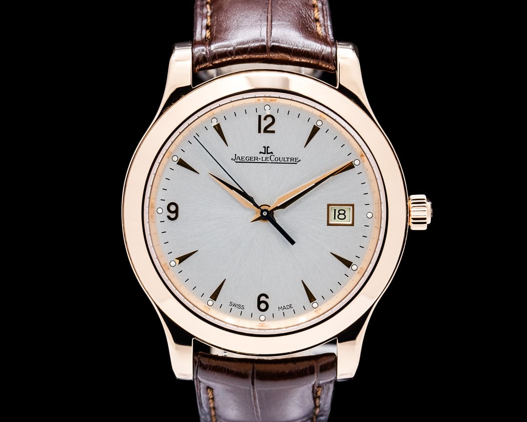 Jaeger LeCoultre 147.2.37.S Master Control 18K Rose Gold Silver Dial