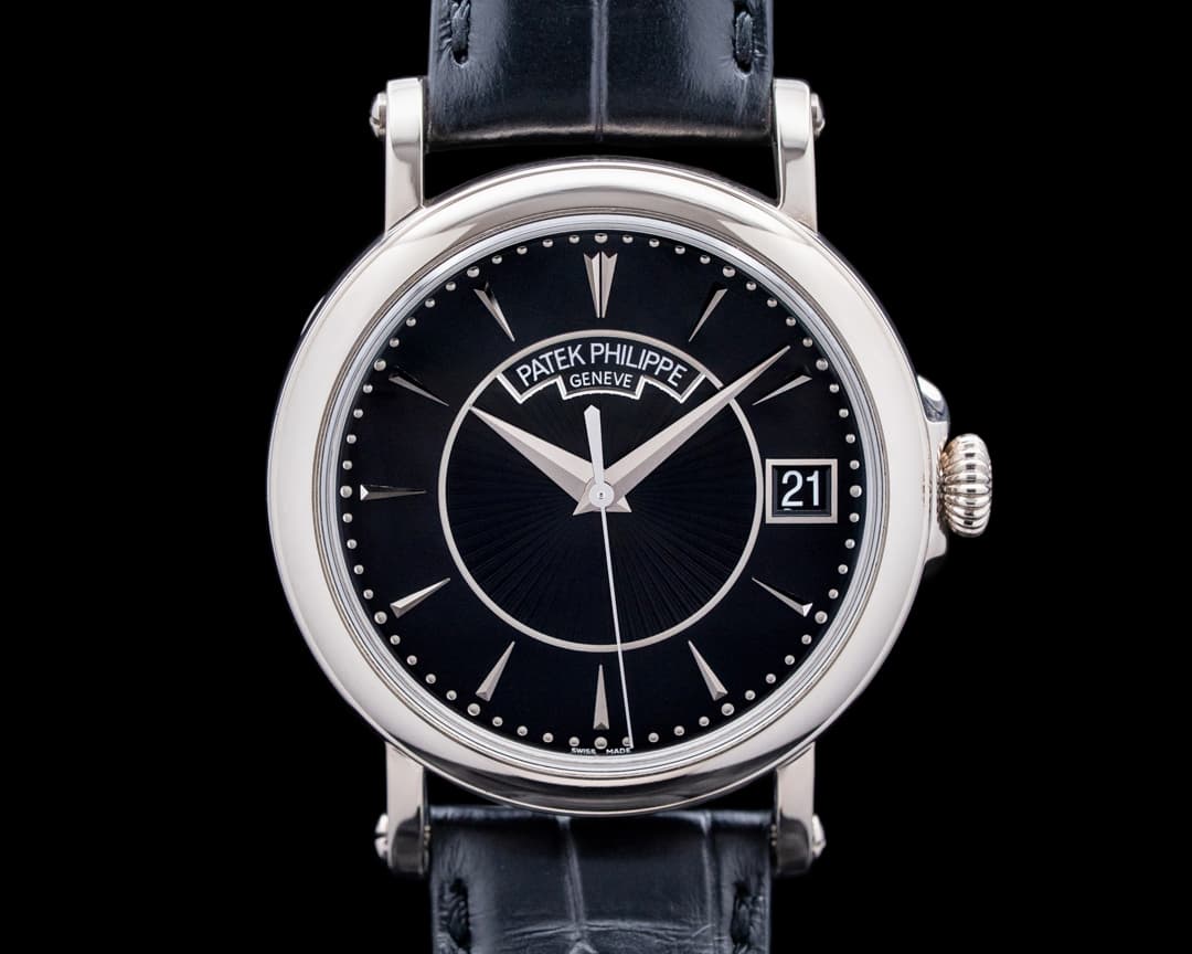 Patek Philippe 5153G-001 Calatrava 18K White Gold Black Dial