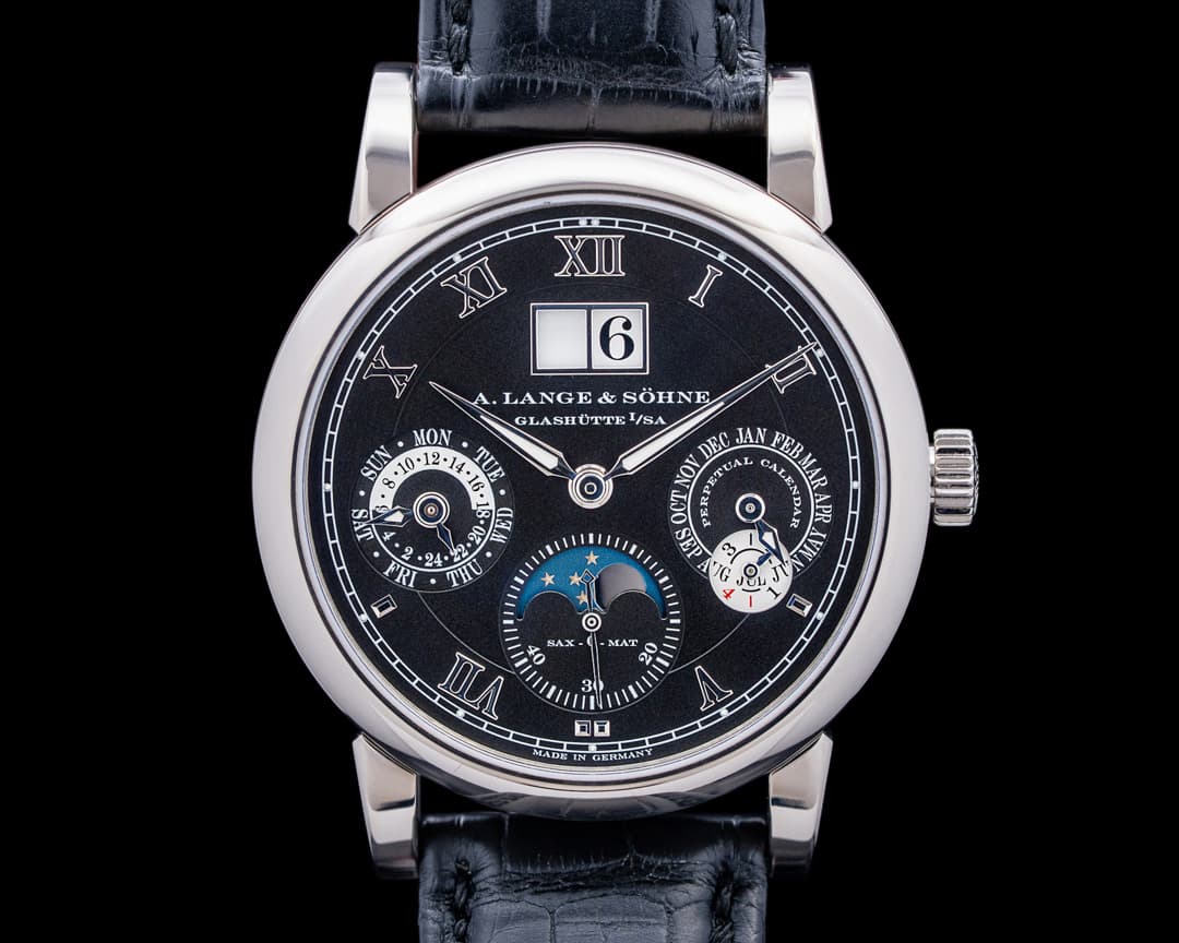 A. Lange & Söhne 310.026 Langematik Perpetual 18K White Gold Black Dial