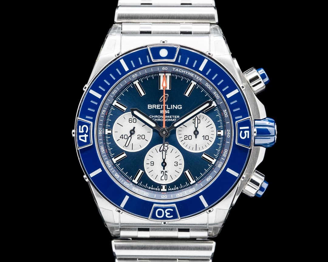 Breitling AB0136 Super Chronomat B01 SS Blue Dial