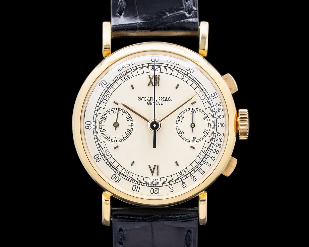 Patek Philippe 591J Fagiolino Chronograph 18K Yellow Gold