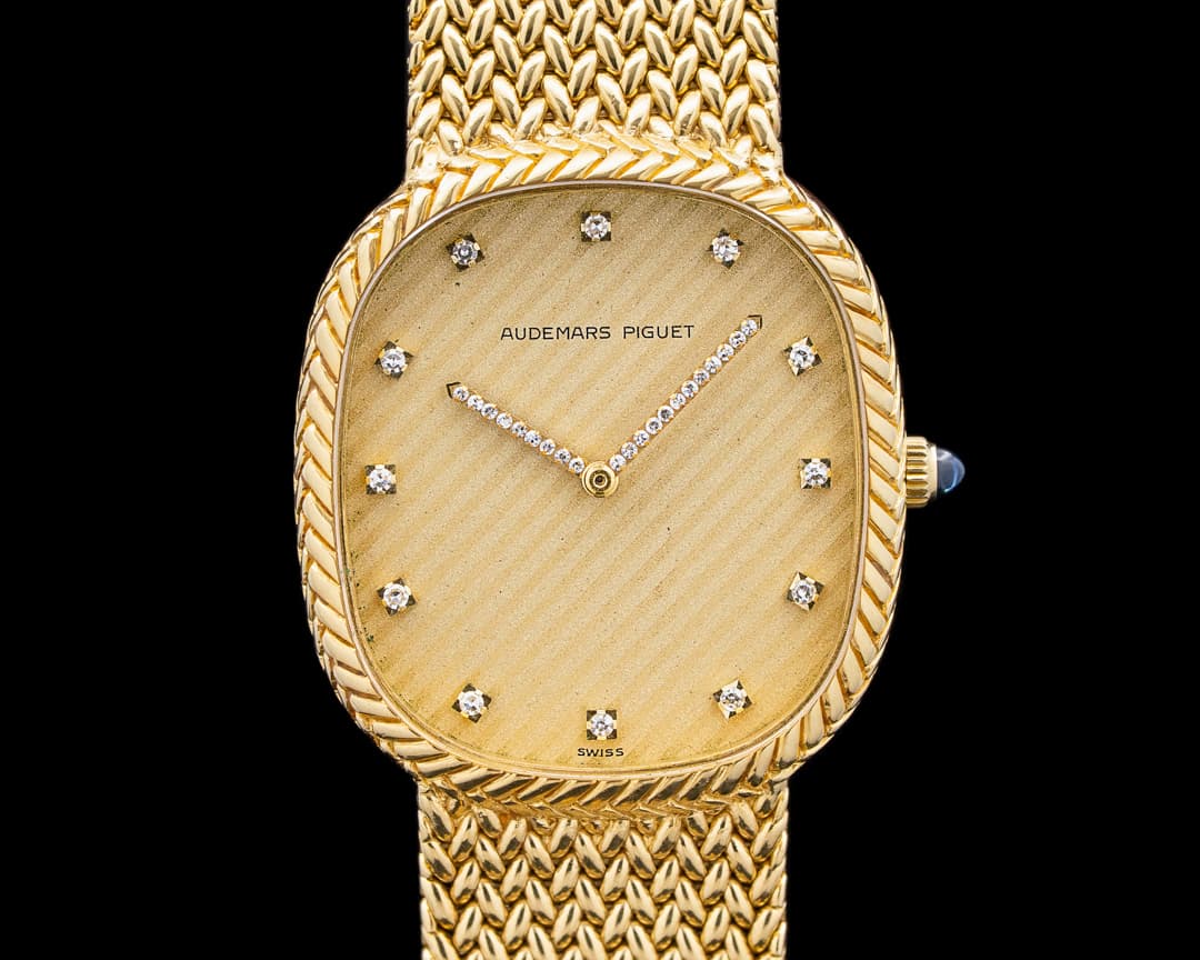 Audemars Piguet 4109/469 Vintage "Ellipse" 18K YG Gold Diamond Dial