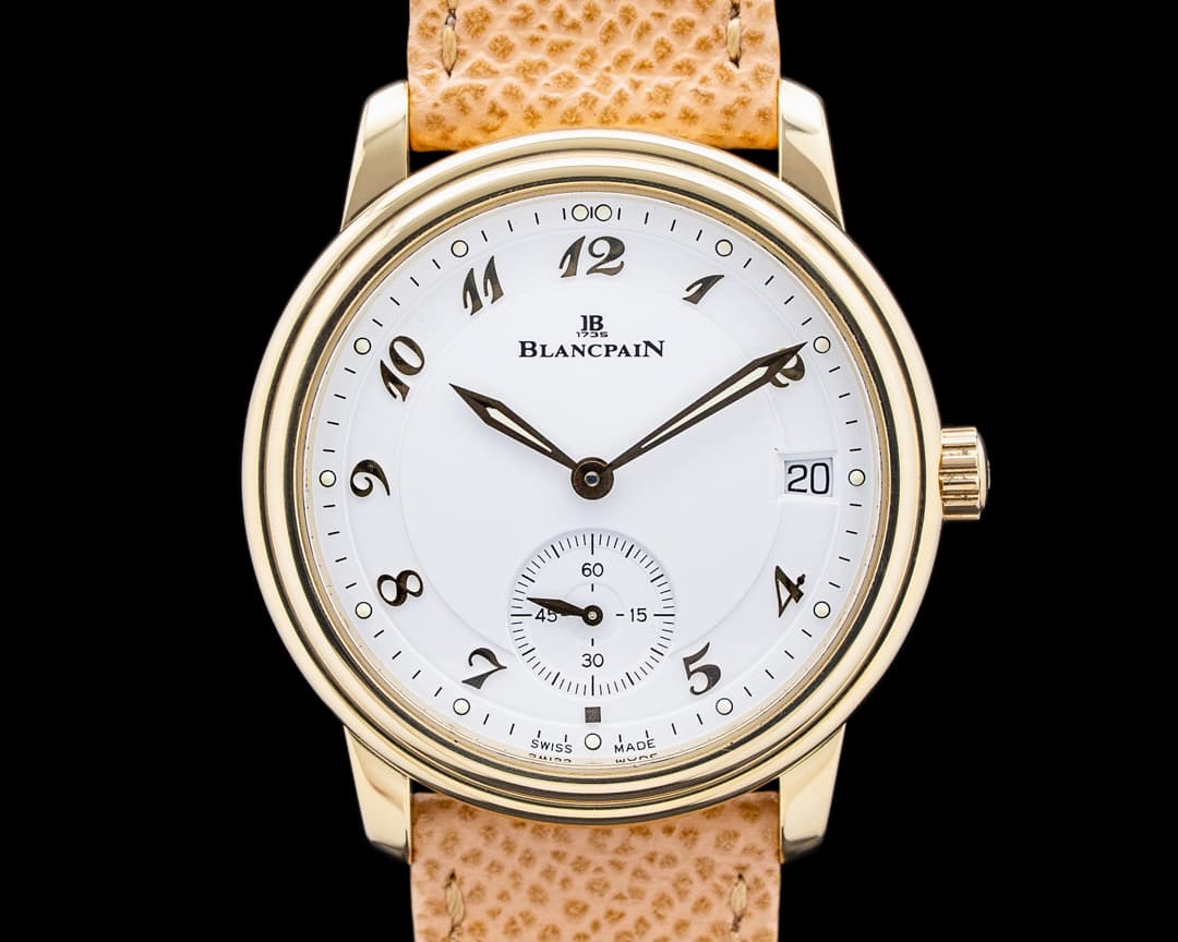 Blancpain 1161-1418-55 Villeret Automatic 18K Yellow Gold White Dial