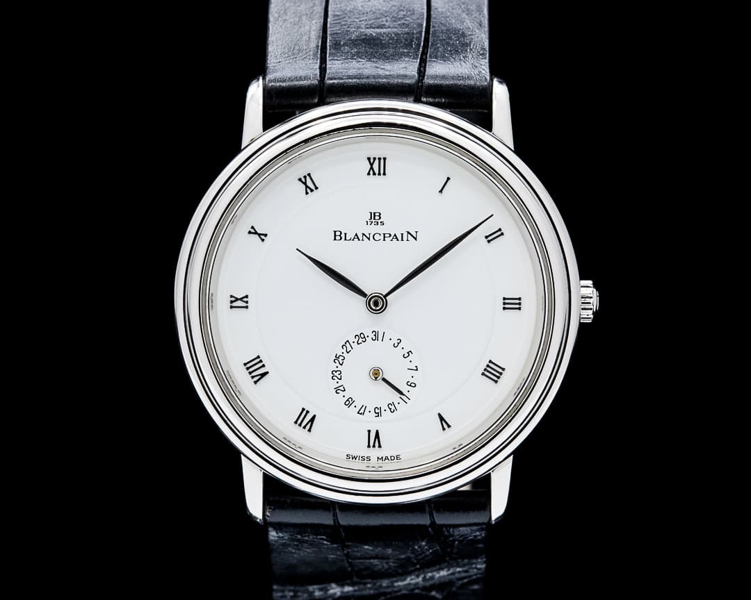 Blancpain 4795 Villeret Disc Calendar Platinum White Dial