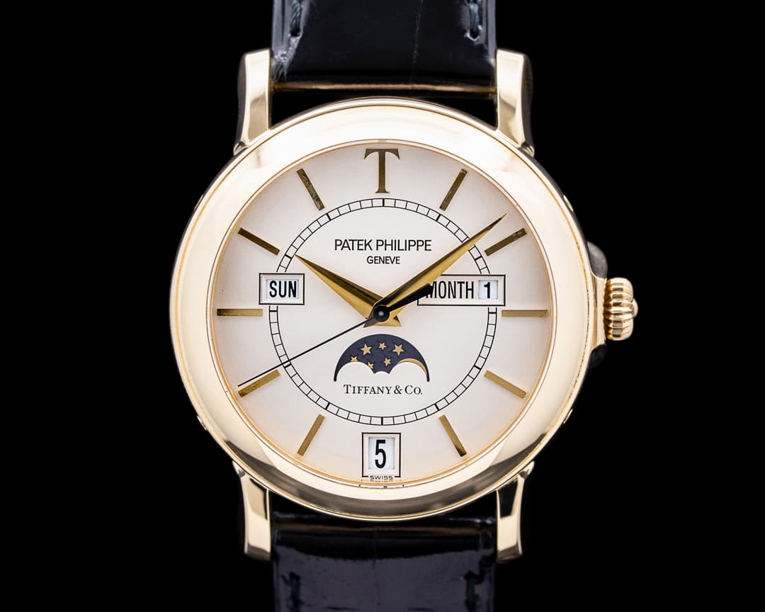 Patek Philippe 5150J T150 Annual Calendar "Tiffany & Co." 18K Yellow Gold Silver Dial