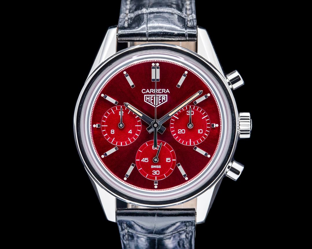 TAG Heuer Carrera Chronograph SS Red Dial LIMITED