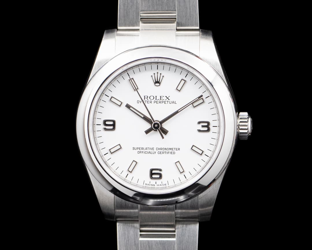 Rolex 177200 Oyster Perpetual 31mm SS White Dial