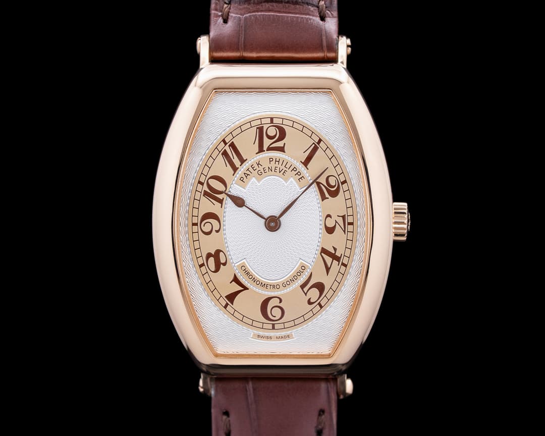 Patek Philippe 5098R-001 Gondolo Chronometro 18K Rose Gold Silver Dial