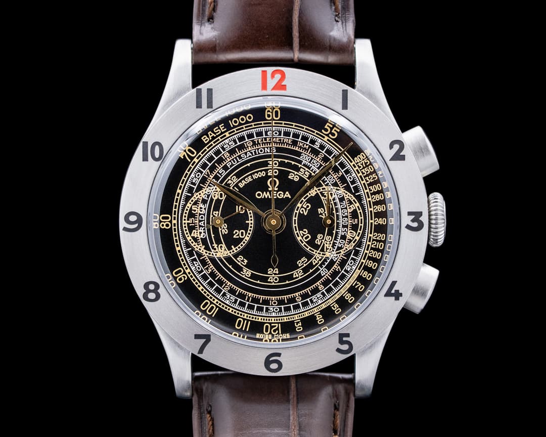 Omega Museum Collection No 3 Officers Watch SS Black Dial LIMITED