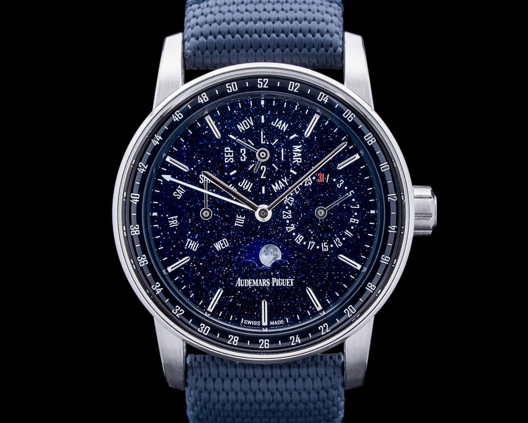 Audemars Piguet 26394BC Code 11.59 Perpetual Calendar 18K WG Blue Aventurine Dial