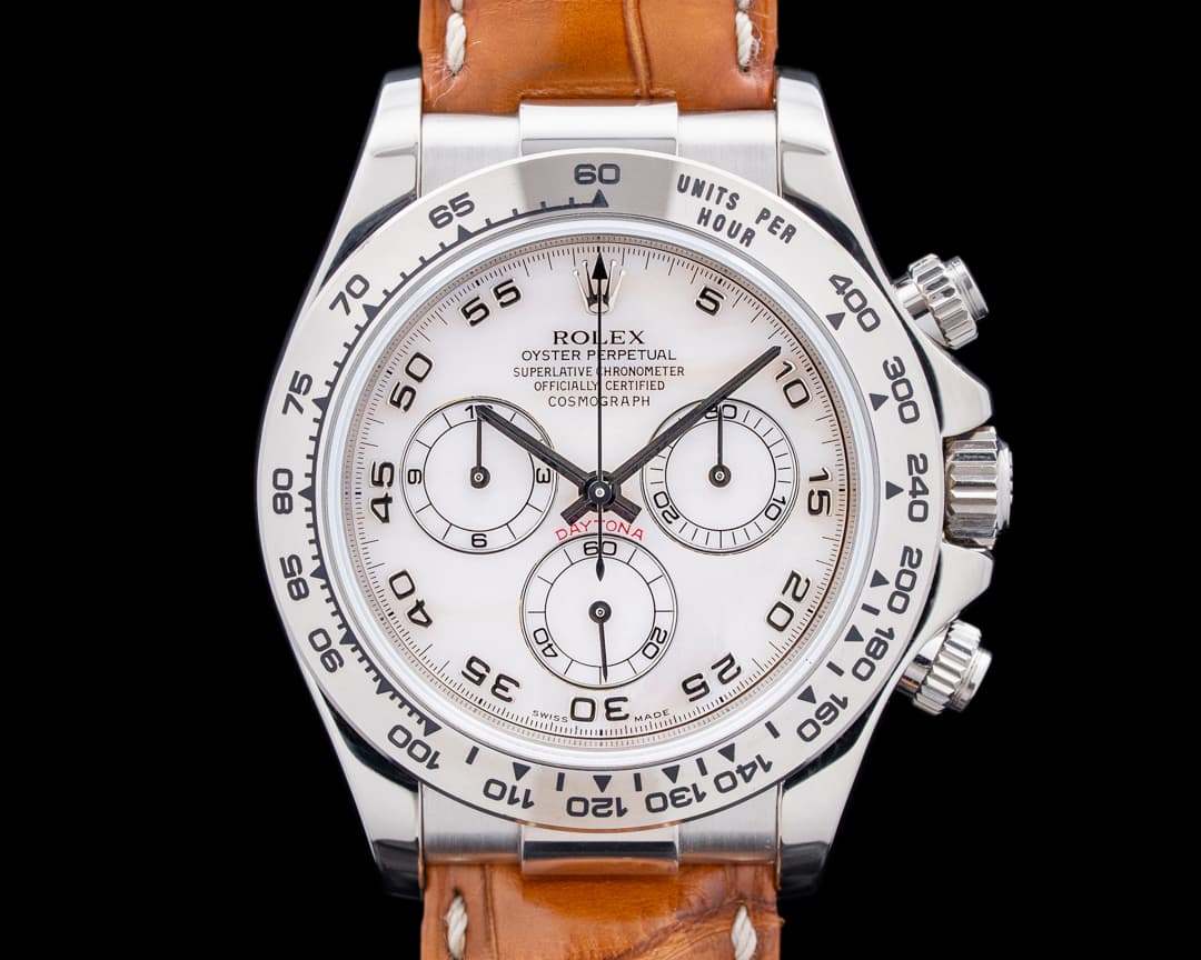 Rolex 116519 Daytona 18K White Gold Mother of Pearl Dial