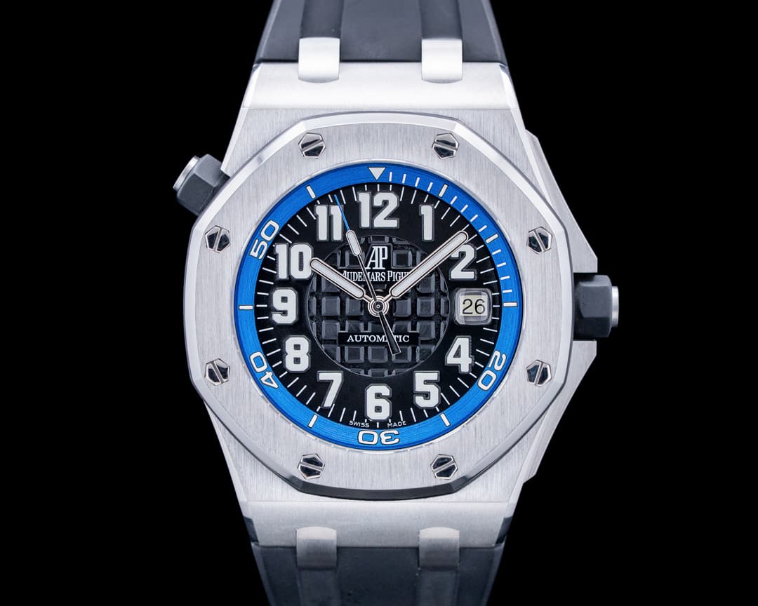 Audemars Piguet 15701ST Royal Oak Offshore Scuba SS Black Dial
