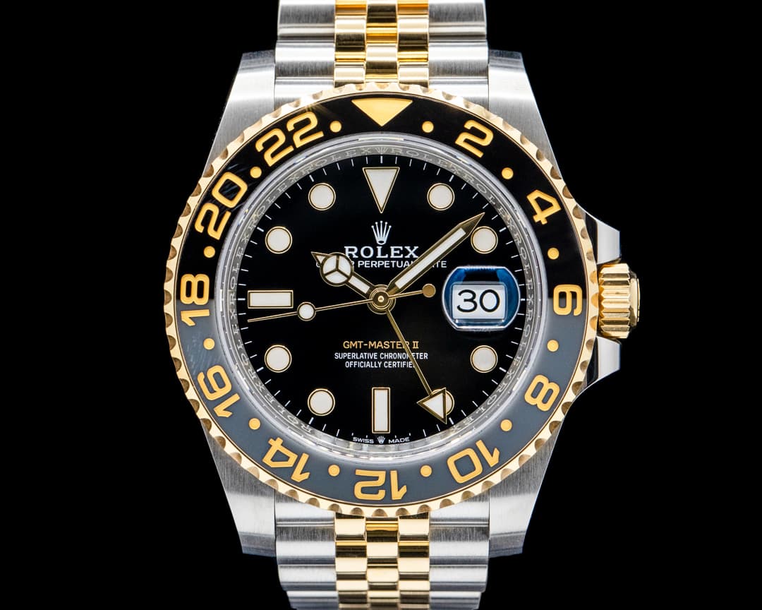 Rolex 126713GRNR GMT Master II SS / 18K Yellow Gold Black Dial 2025