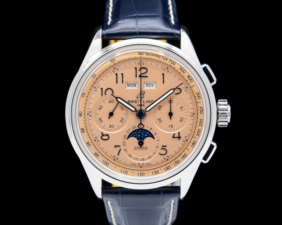 Breitling AB2510 Premier B25 Datora 42 SS Salmon Dial