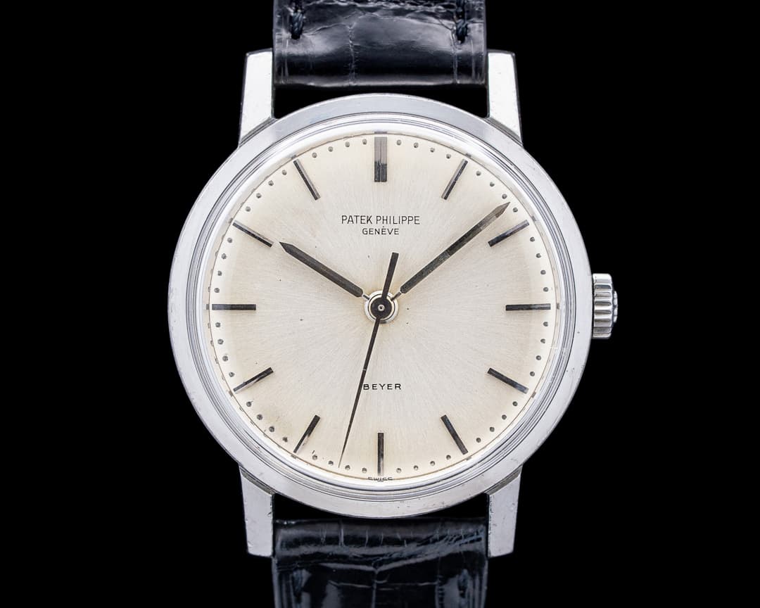 Patek Philippe Vintage 3483 BEYER Stainless Steel Center Sweep Seconds Circa 1968