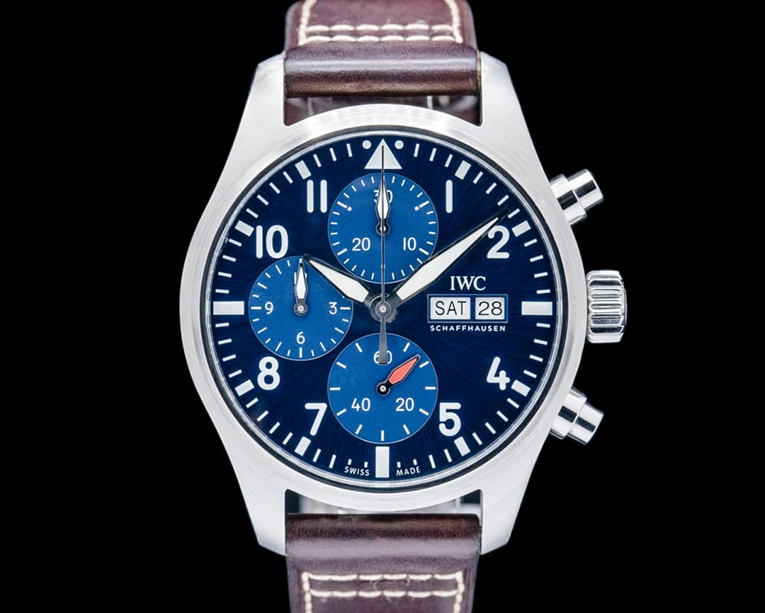 IWC IW388101 Pilot's Watch Chronograph 41MM SS Blue Dial