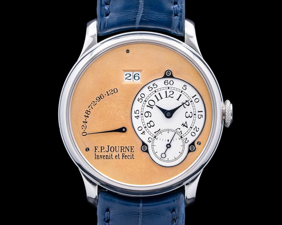 F. P. Journe Octa Reserve de Marche Platinum 38mm Brass Movement "Peach" Dial 2002