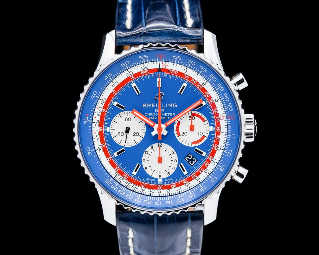 Breitling Navitimer B01 Chronograph 43 Pan Am SS Blue Dial