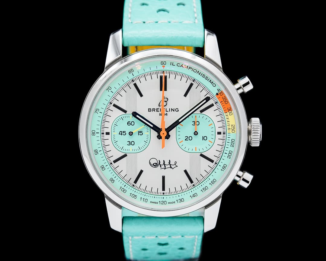 Breitling AB0176 Top Time B01 Fausto Coppi SS White Dial LIMITED