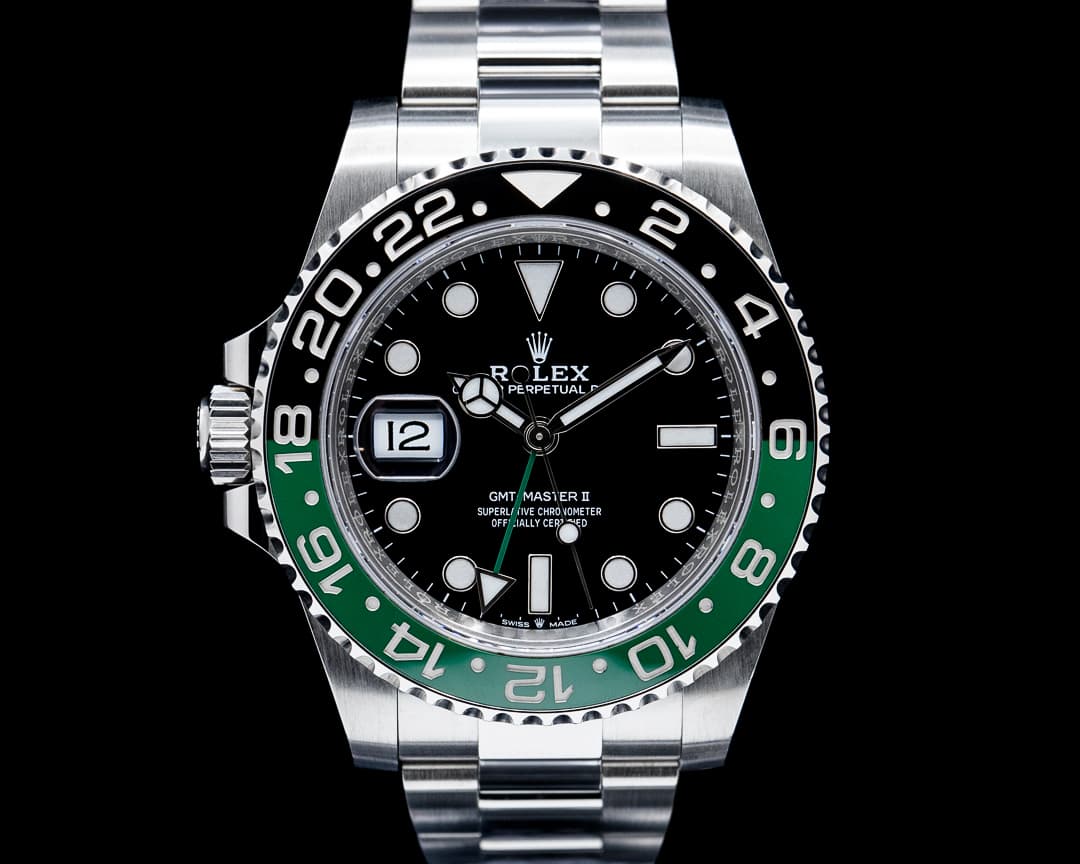 Rolex 126720VTNR GMT-Master II Left-Handed SS Black Dial