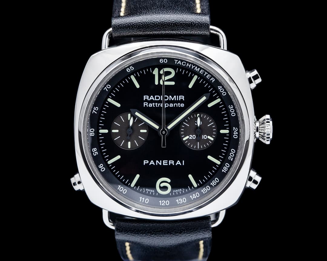 Panerai PAM00214 Radiomir Rattrapante Steel Black Dial