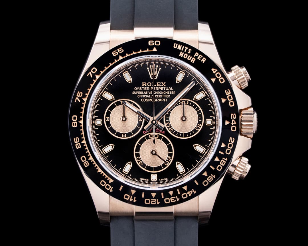 Rolex 116515LN Daytona Ceramic 18K Rose Gold Black Dial