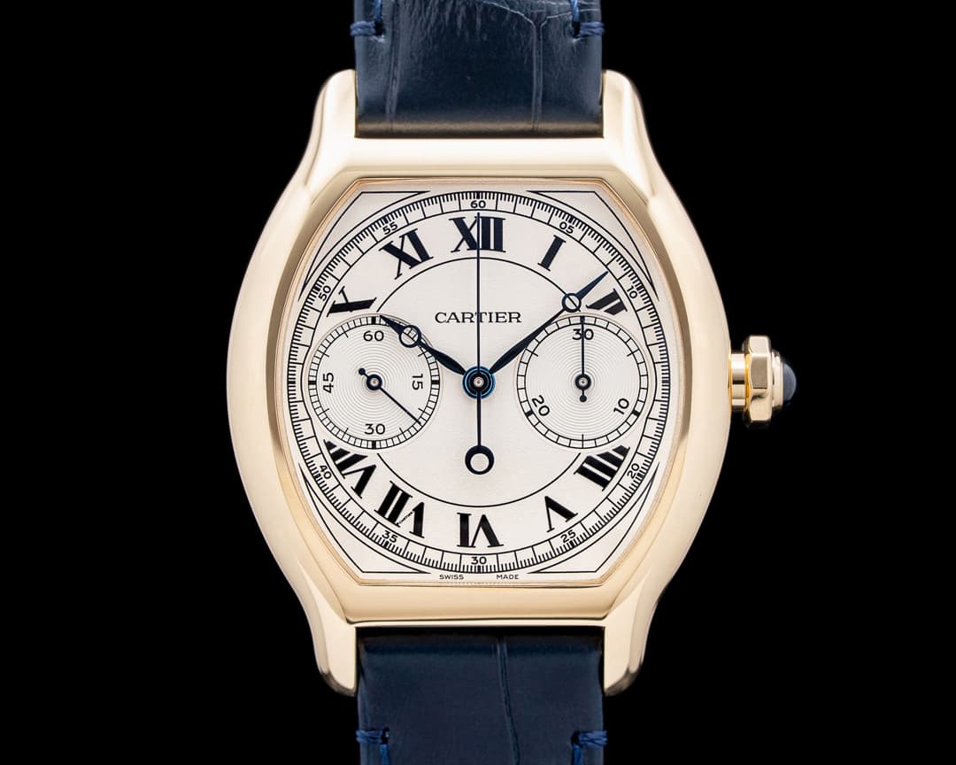 Cartier Prive Tortue 18K Yellow Gold Silver Dial 2026 UNWORN