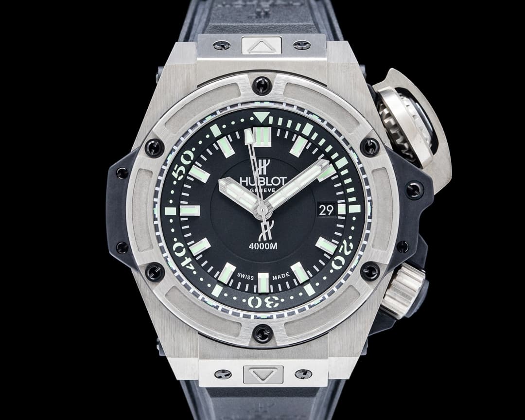 Hublot King Power Oceanographic 4000 Titanium Black Dial LIMITED