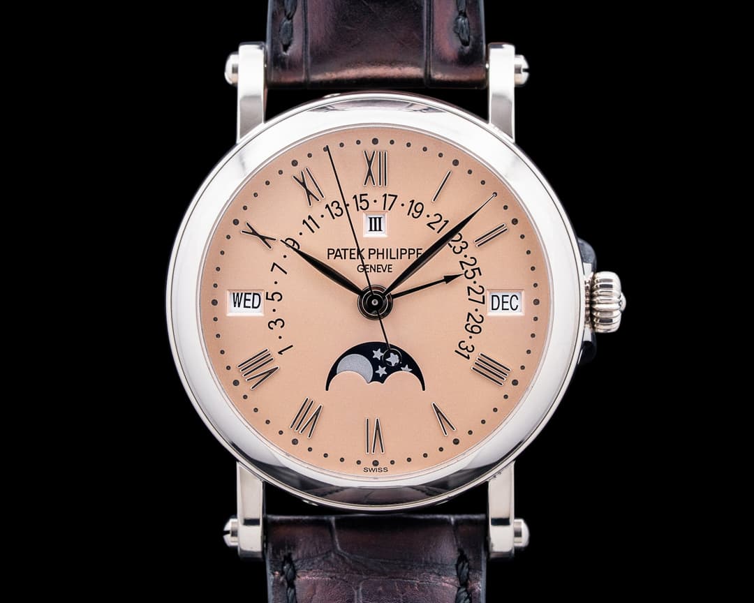 Patek Philippe 5059G Perpetual Calendar 18K White Gold Salmon Dial "SAATCHI" RARE