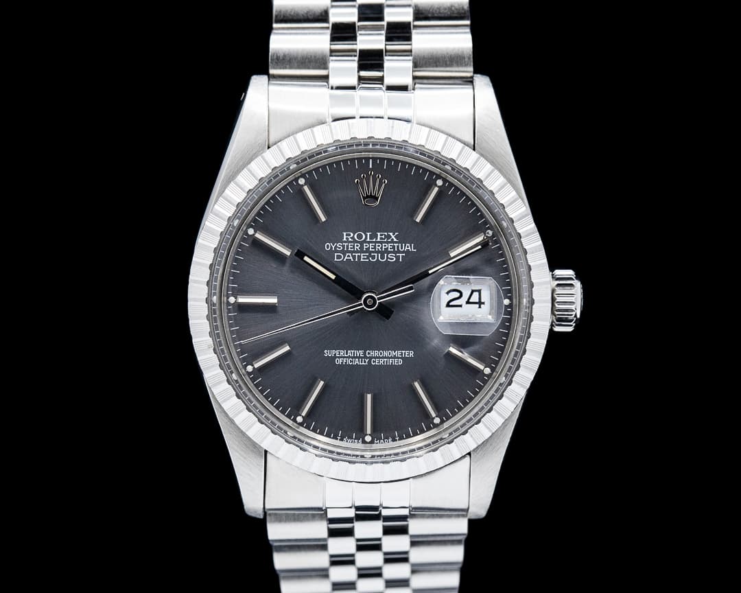 Rolex 16030 Datejust 36MM SS Grey Dial C. 1982