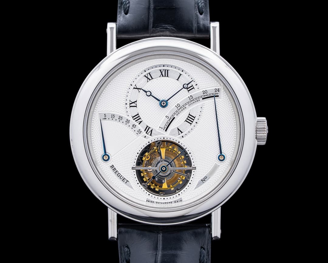 Breguet 3657PT Classique Tourbillon Power Reserve Platinum Silver Dial