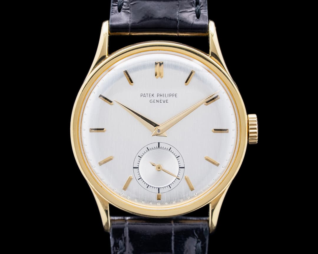 Patek Philippe 570J Calatrava 18K Yellow Gold Silver Dial
