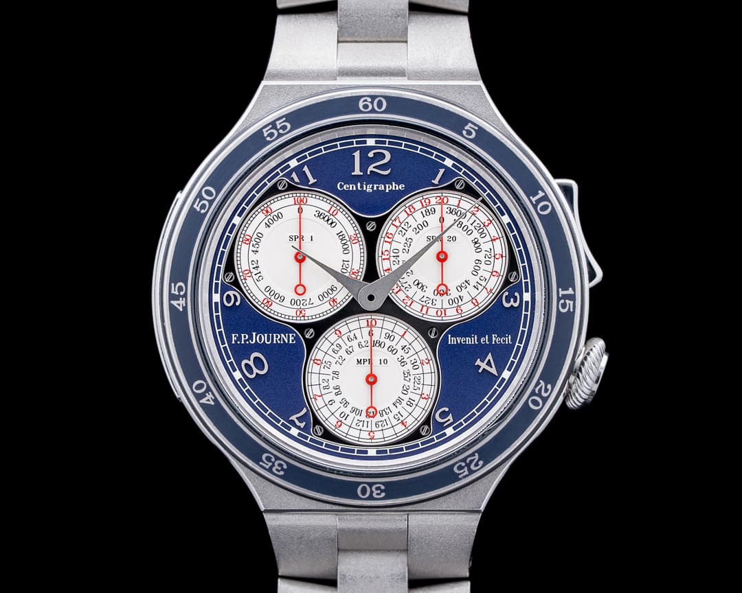 F. P. Journe CT2 Centigraphe Platinum Blue Dial