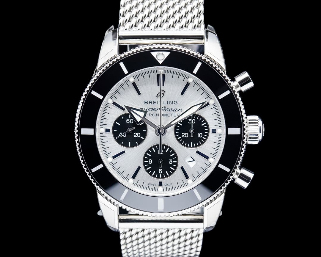 Breitling AB0162 Superocean Heritage B01 Chronograph SS Silver Dial
