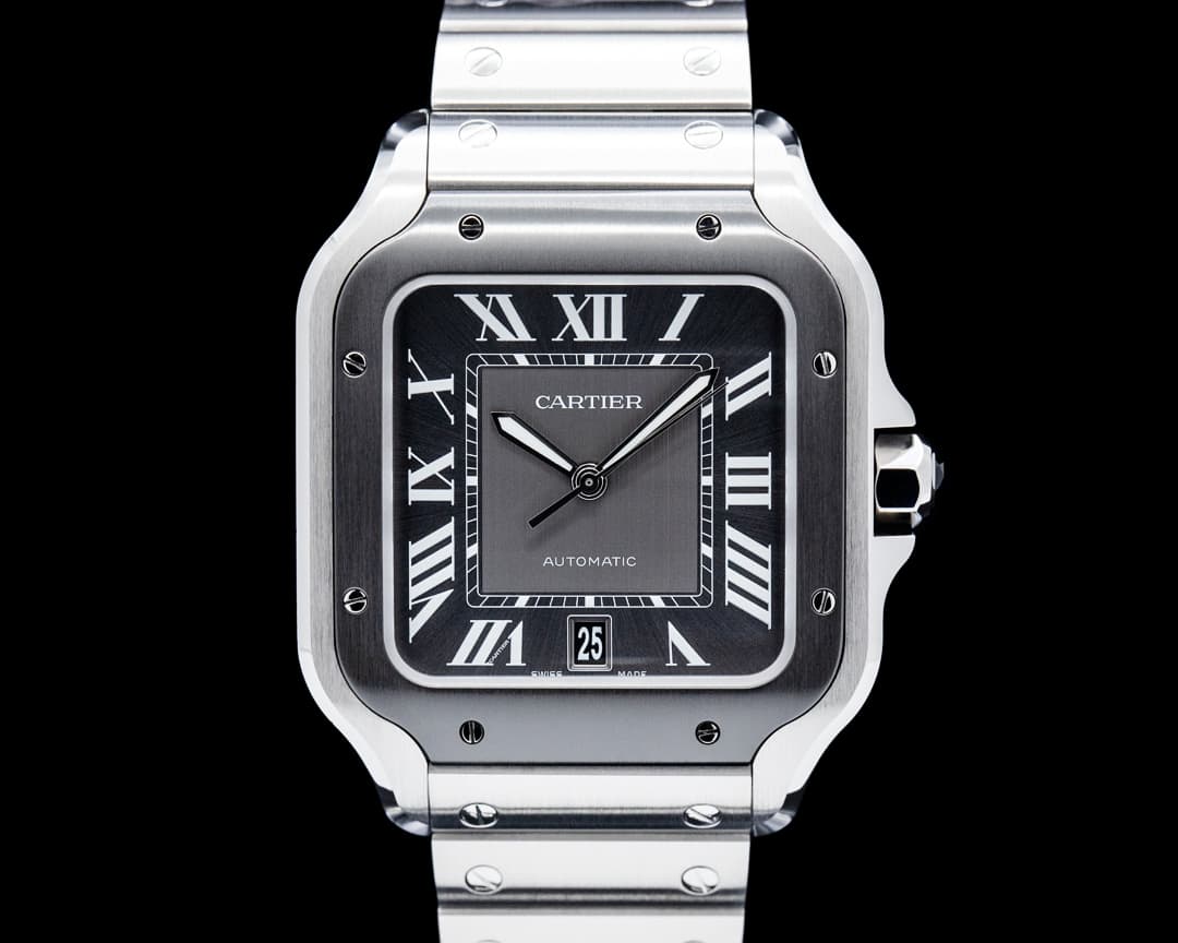Cartier WSSA0037 Santos de Cartier SS Gray Dial