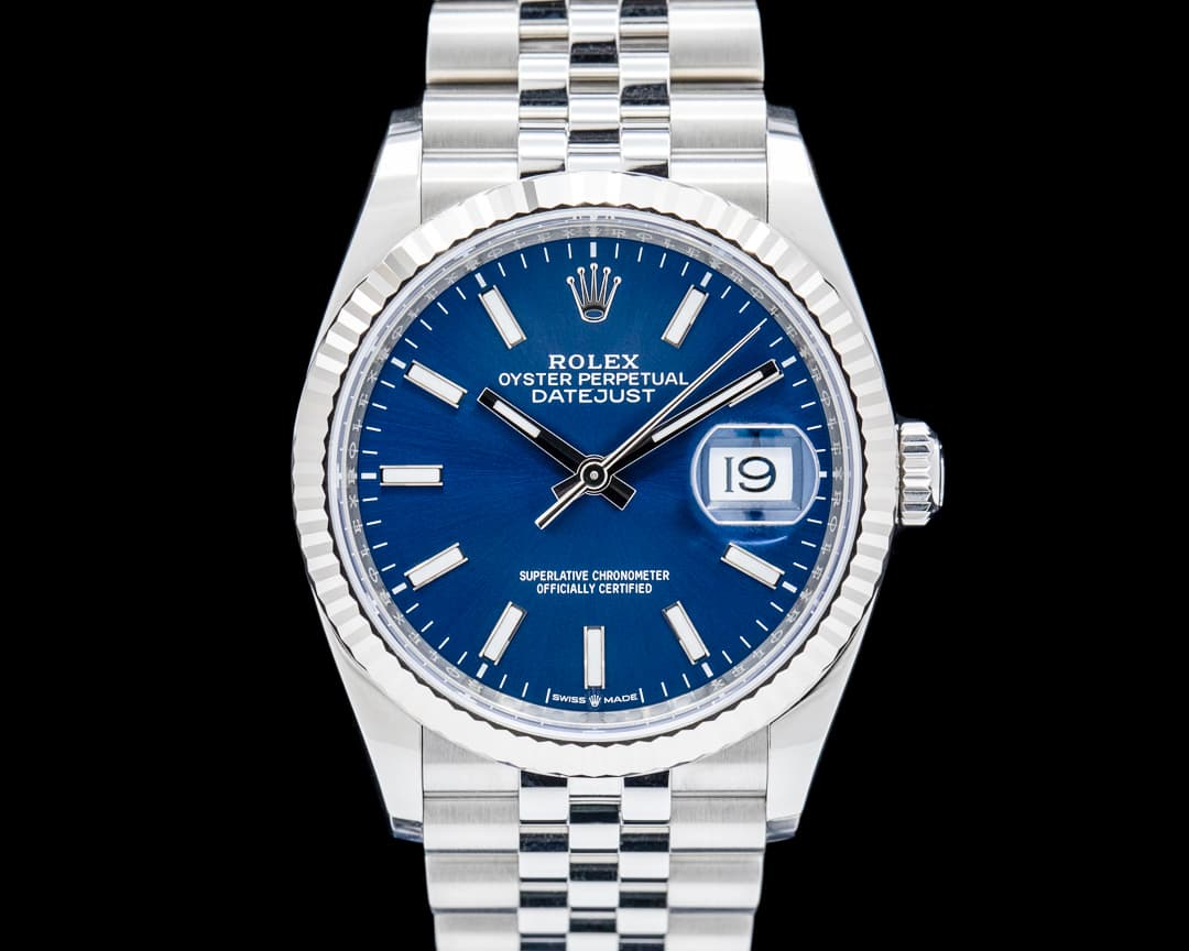Rolex 126234 Datejust 36MM Jubilee SS Blue Dial 2025