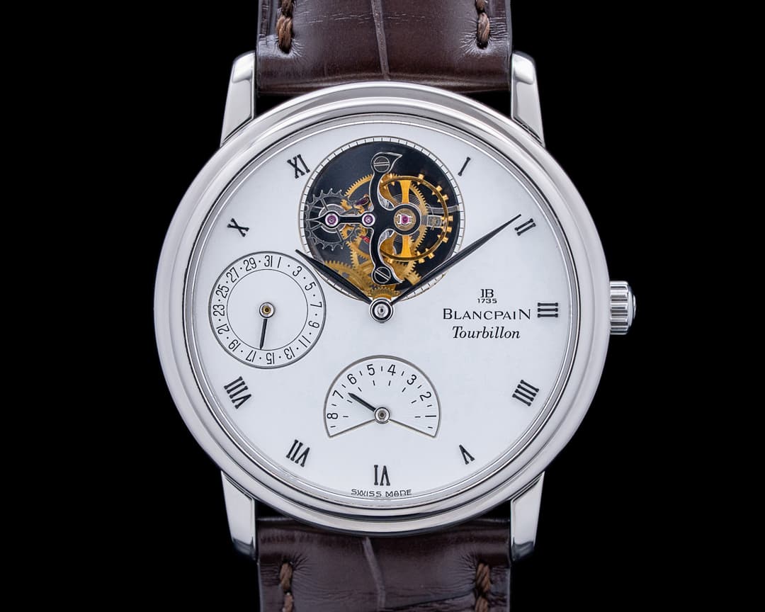 Blancpain 0023 Villeret Flying Tourbillon Platinum White Dial