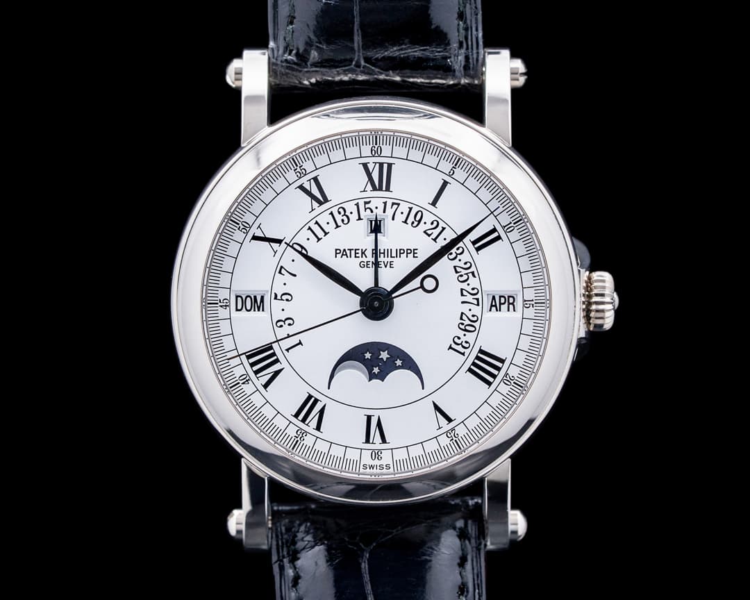 Patek Philippe 5059G Perpetual Calendar Retrograde 18K White Gold White Dial