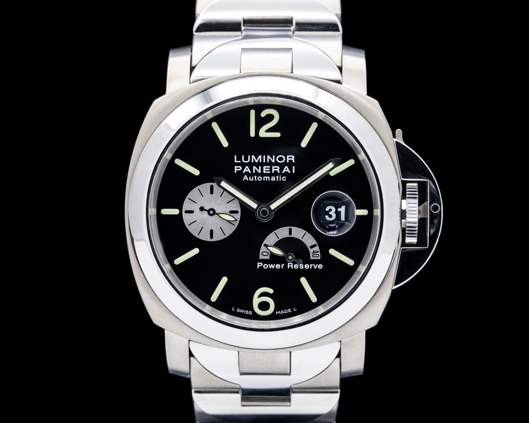 Panerai PAM00171 Luminor Power Reserve SS Black Dial