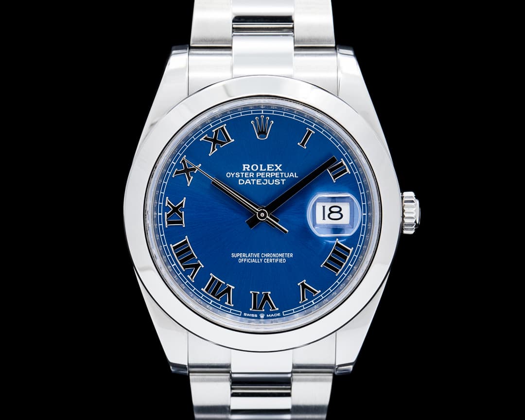 Rolex 126300 Datejust 41MM SS Blue Roman Dial
